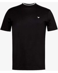 Emporio Armani - Logo-print Relaxed-fit Cotton-jersey T-shirt Xx - Lyst