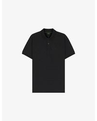 BOSS - Branded Short-Sleeved Cotton-Piqué Polo Shirt - Lyst
