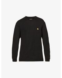 Carhartt - Chase Logo-Embroidered Cotton-Jersey T-Shirt - Lyst