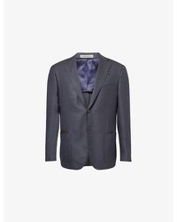 Corneliani - Single-Breasted Notched-Collar Silk-Wool Blend Jacket - Lyst