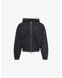 Cole Buxton - Logo-Embroidered Zip-Up Cotton-Jersey Hoody - Lyst