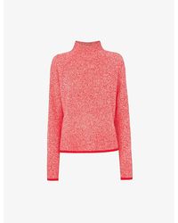 Whistles - Funnel-neck Wool Jumper - Lyst