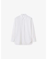 JOSEPH - Nellie Long-Sleeve Cotton Blouse - Lyst