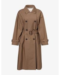 Max Mara - Water-Repellent Cotton-Twill Trench Coat - Lyst