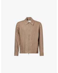 NN07 - Alban Zip-Up Linen Jacket - Lyst