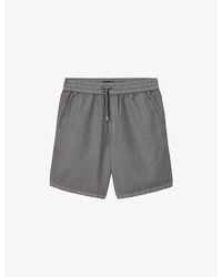 AllSaints - Hanbury Cotton And Linen Shorts - Lyst