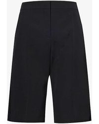 Givenchy - Straight-leg Mid-rise Wool Shorts - Lyst