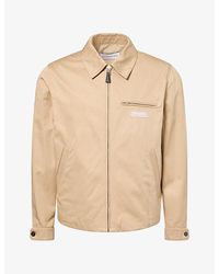 Givenchy - Logo-Embroidered Zip-Up Cotton Harrington Jacket - Lyst