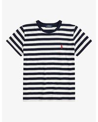 Polo Ralph Lauren - Stripe-Print Cotton-Jersey T-Shirt - Lyst