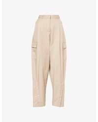 3.1 Phillip Lim - Tapered-Leg Relaxed Cotton-Blend Cargo Trousers - Lyst