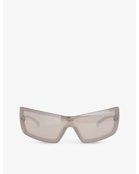 Le Specs - The Bodyguard Rectangle-frame Polyethylene Sunglasses - Lyst