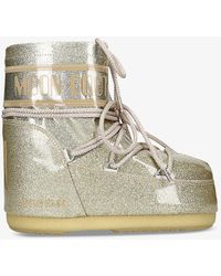 Moon Boot - Icon Low Glitter-embellished Woven Snow Boots - Lyst