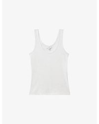 Reiss - Ribbed Stretch-Cotton Vest - Lyst