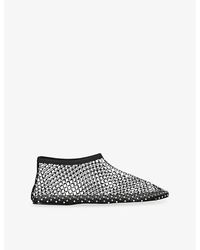 Christopher Esber - Minette Crystal Mesh Flats - Lyst