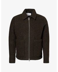 NN07 - Gael Patch-Pocket Wool-Blend Jacket - Lyst