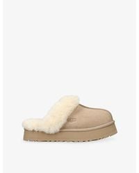 UGG - Disquette Shearling-Lined Suede Slippers - Lyst