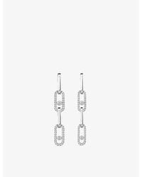 Messika - Move Link Convertible 18Ct And 1.70Ct Diamond Drop Earrings - Lyst