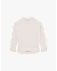 Reiss - Ella Crewneck Wool And Cashmere-Blend Jumper - Lyst