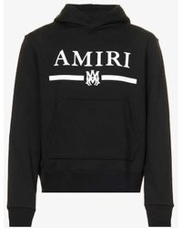 Amiri - Bar Graphic-print Cotton-jersey Hoody X - Lyst