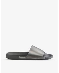 Havaianas - Classic Metallic Rubber Sliders - Lyst