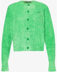 Acne Studios - Kenty Face-patch Knitted Cardigan - Lyst