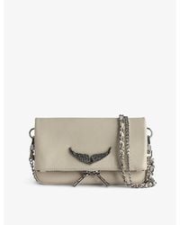 Zadig & Voltaire - Rock Nano Wing-Embellished Leather Shoulder Bag - Lyst