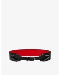 Christian Louboutin - Cabata Spike Leather Belt - Lyst