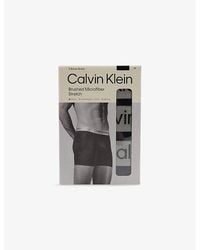Calvin Klein - Micro Stretch Pack Of Three Stretch-Woven Boxer Briefs - Lyst