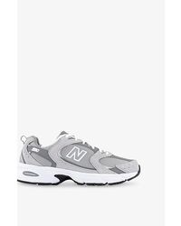 New Balance - Mr530 Logo-Embossed Leather And Mesh Low-Top Trainers - Lyst