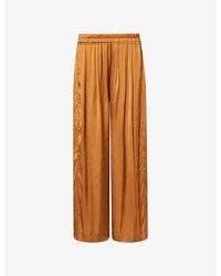 Isabel Marant - Nolia Wide-Leg Satin Trousers - Lyst