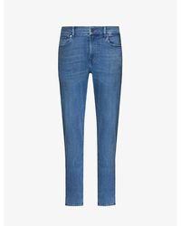 7 For All Mankind - Slimmy Tapered Luxe Performance Plus Slim-fit Tapered Jeans - Lyst