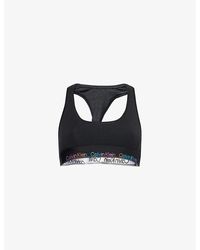Calvin Klein - Icon Pride Scoop-Neck Stretch-Jersey Bralette - Lyst