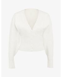 House Of Cb - Noor V-neck Knitted Cardigan - Lyst