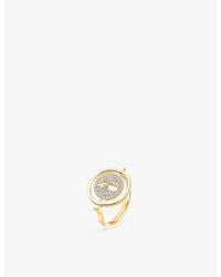 Messika - Lucky Move Pavé 18Ct And 0.24Ct Diamond Ring - Lyst