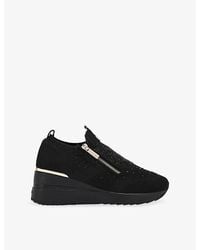 Carvela Kurt Geiger - High Rise Knitted Trainers - Lyst