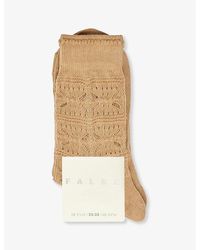 FALKE - Granny Square Branded-sole Knitted Socks - Lyst