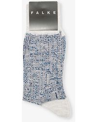 FALKE - Artisanship Graphic-pattern Cotton-blend Socks - Lyst
