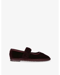 Flabelus - Mafalda Velvet Mary-Jane Shoes - Lyst