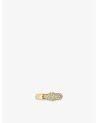 Cartier - Panthère De 18Ct, 0.68Ct Round-Cut Diamond, 0.01Ct Onyx And 0.01Ct Emerald Ring - Lyst