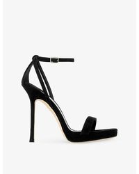 Jimmy Choo - Moza Pf 120 Suede Heeled Sandals - Lyst