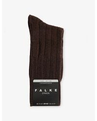 FALKE - Lhasa Ribbed Wool-Blend Knitted Socks - Lyst