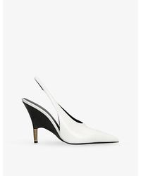 KHAITE - Bella 100 Heeled Leather Pumps - Lyst