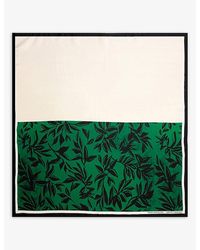 Dries Van Noten - Graphic-Print Silk Scarf - Lyst