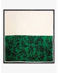 Dries Van Noten - Graphic-Print Silk Scarf - Lyst