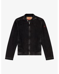 DIESEL - D-Glory Denim Moto Jacket - Lyst