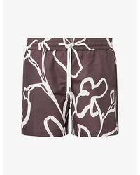 Frescobol Carioca - Rio Floral-Print Swim Shorts - Lyst