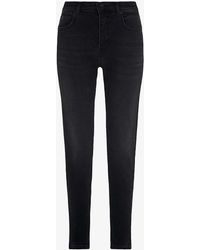 Whistles - High-rise Sculpted Stretch-denim Skinny Jeans - Lyst