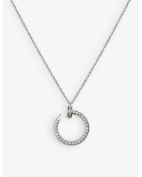 Louis Vuitton Lock Pendant Necklace - Silver, Sterling Silver Chain,  Necklaces - LOU65937