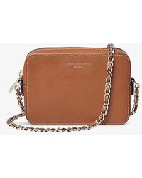 Aspinal of London - Milly Logo-print Smooth-leather Cross-body Bag - Lyst
