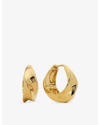 Monica Vinader - Nomade Small 18Ct Vermeil Hoop Earrings - Lyst